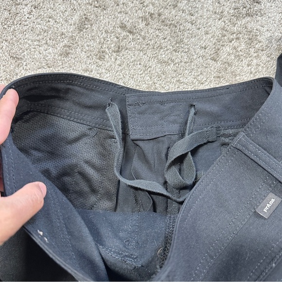 Prana Halle II Pants Mid Rise Hem Roll Up UPF 50+ Outdoor Hiking in Black 4 Tall - Picture 8 of 16